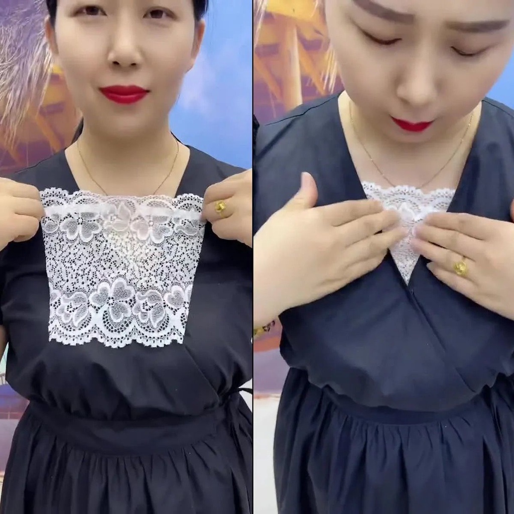 Áo Lót Ren Mỏng Không Đường May Chống Nhìn Trộm Kiểu Ống Tiện Dụng Cho Nữ