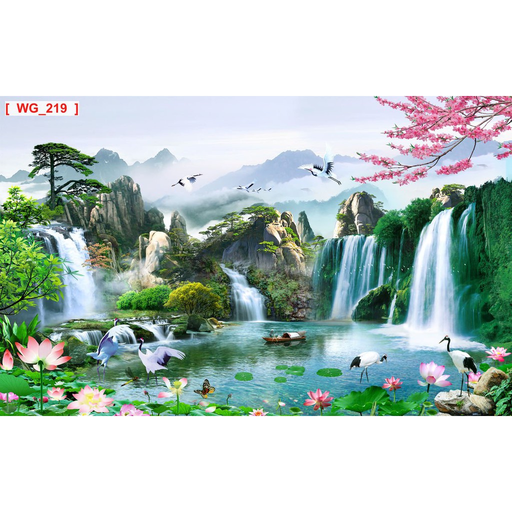 Tranh 3D tuyệt đẹp,  giá rẻ, trang trí phòng khách,phòng làm việc,tranh dán tường 3d có keo sẵn