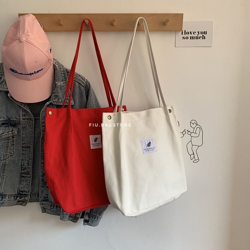 Túi Tote Túi Vải Trơn Canvas Dày Dặn Nhiều Màu Sắc Fiu.Bagstore