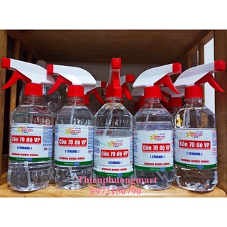 Cồn trắng 70 độ / 90 độ vĩnh phúc chai 500ml có vòi xịt tiện lợi - cồn vĩnh phúc 0,5 lít có vòi xịt 70 / 90 độ