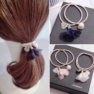 Buộc tóc hoa rơi ( có hình thật)