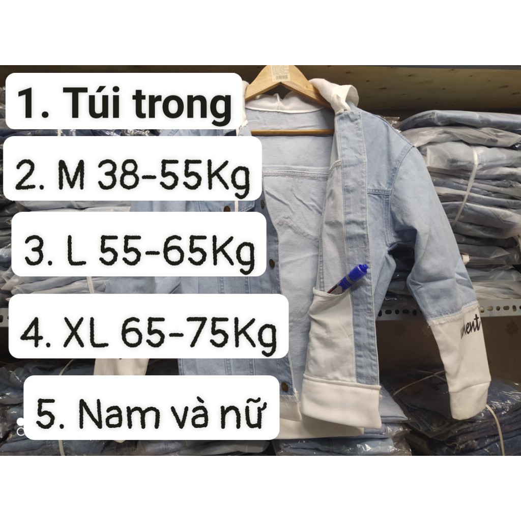 ÁO KHOÁC JEAN NAM LIỀN MŨ NỈ CAO CẤP HOÀNG TỬ NGỌT NGÀO