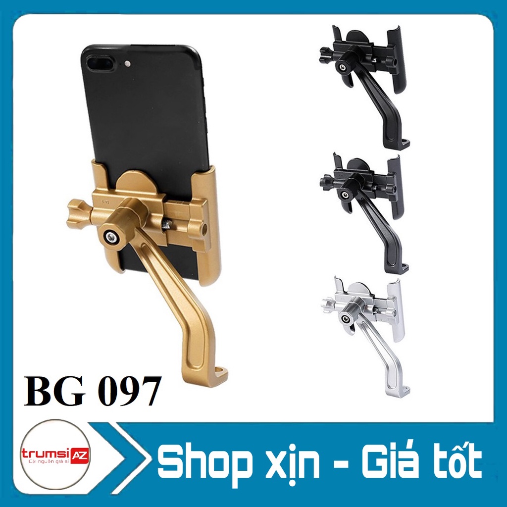 Giá Đỡ - Kẹp Điện Thoại Gắn Xe Máy C2 Model BG097 Chống Rung, Chống Cướp Cực Chắc Chắn