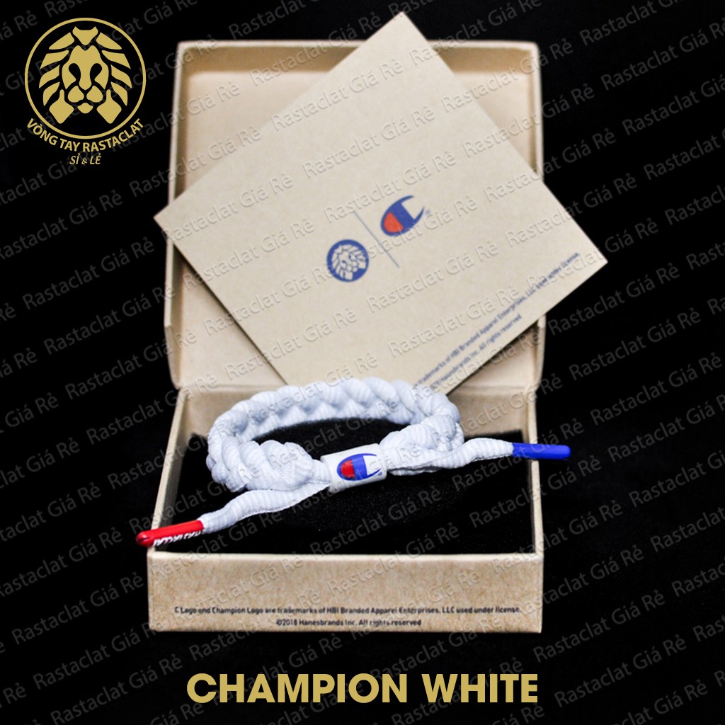 Vòng tay Rastaclat Champion White [Full Box][Ảnh + Clip Thật]