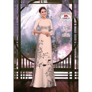 Vải áo dài phong cảnh