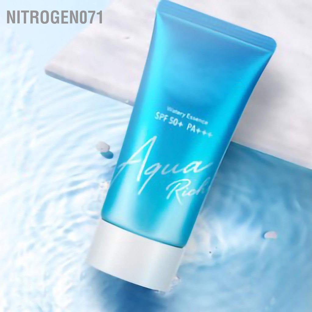 Nitrogen071  Kem chống nắng Biore UV Aqua Rich Watery Essence SPF50+/PA++++ 50ml - Gel SPF 50+