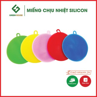 Miếng rửa chén Silicon chịu nhiệt đa năng, lau chùi, rửa bát, đồ dùng nhà bếp