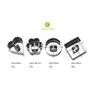 Khuôn ring mouse làm bánh Mouse mini có nắp