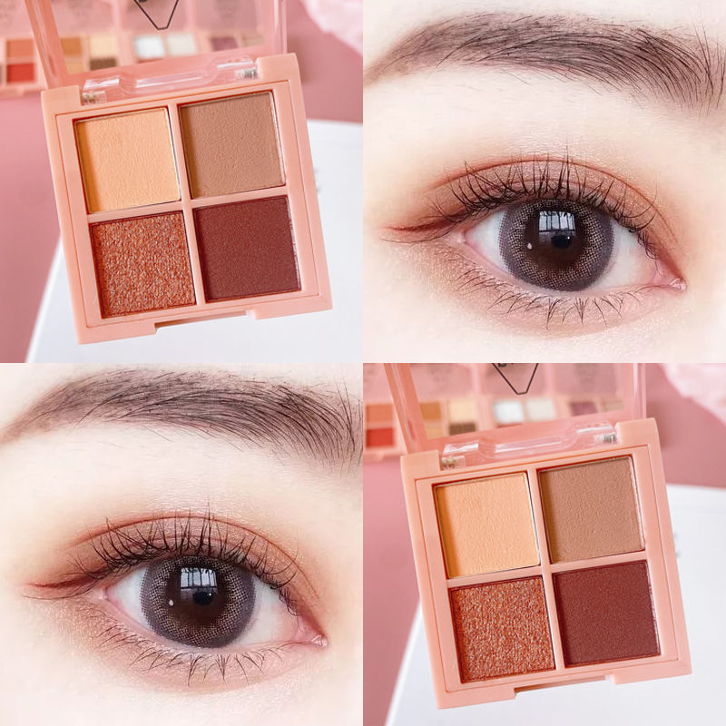 Bảng Phấn Mắt 4 Màu Ánh Nhũ Ngọc Trai Lấp Lánh Không Thấm Nước | BigBuy360 - bigbuy360.vn