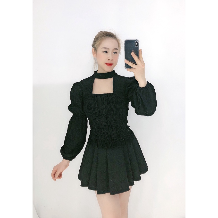 HÀNG CÓ SẴN_G43. 28021. ÁO NHUNG TĂM TAY DÀI