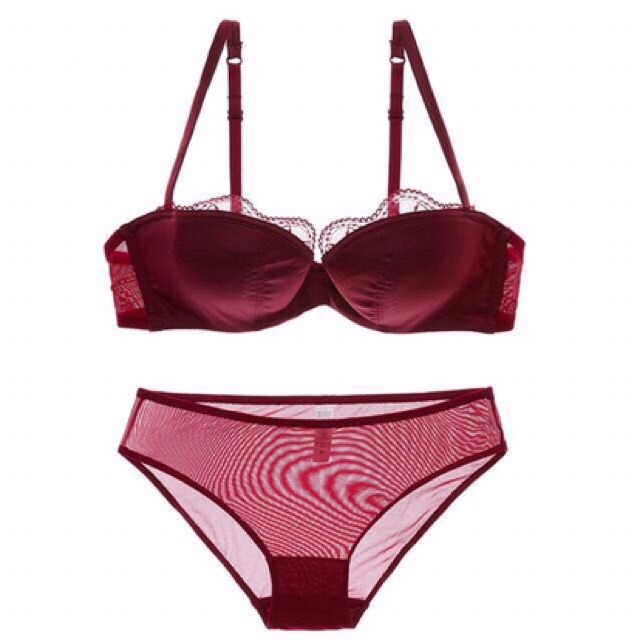 Bộ đồ lót B026 satin W268 mút mỏng có gọng