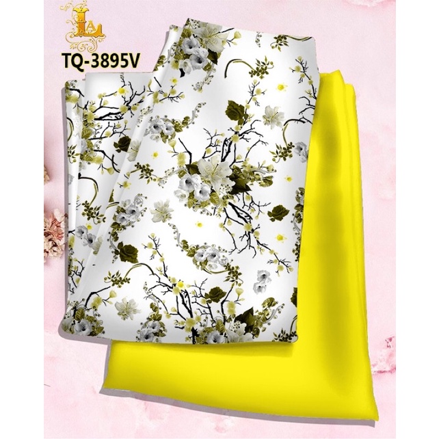 Vải áo dài hoa nhí