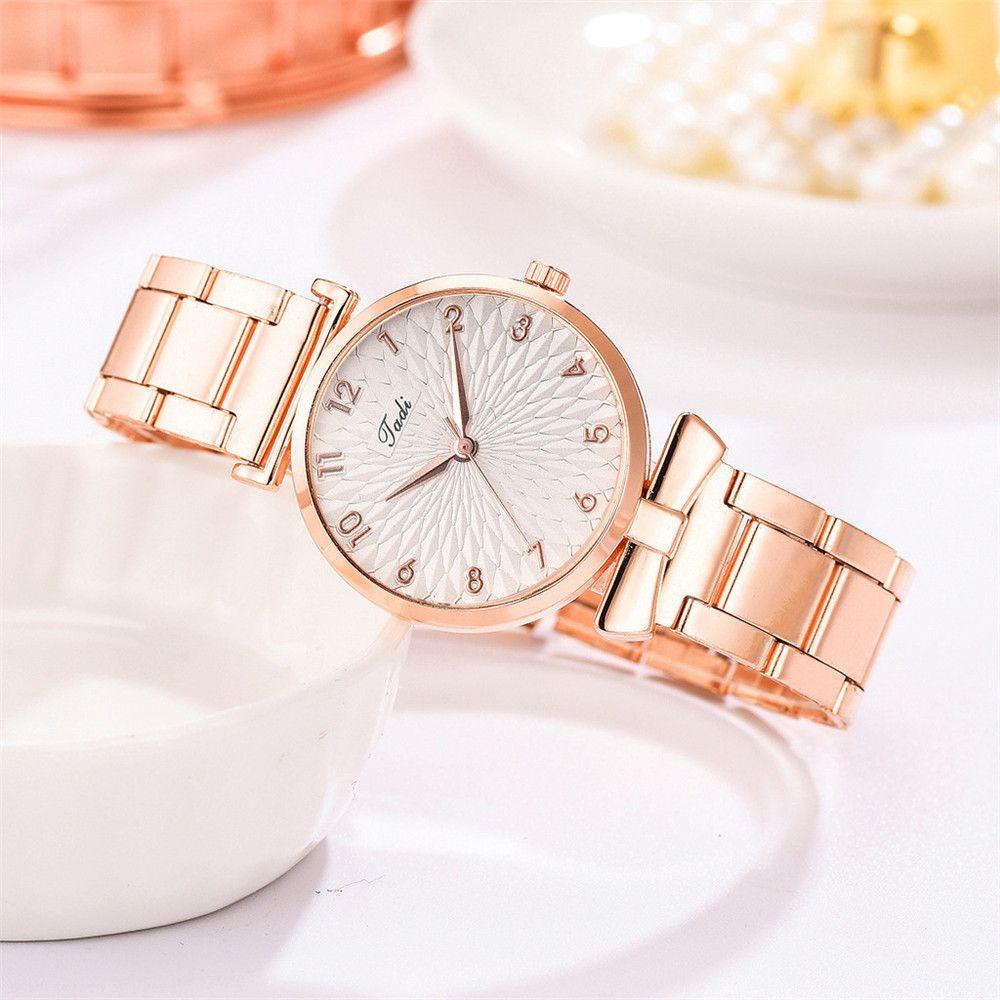 Đồng Hồ Bằng Thép Không Gỉ Sang Trọng Thanh Lịch Cho Nữ