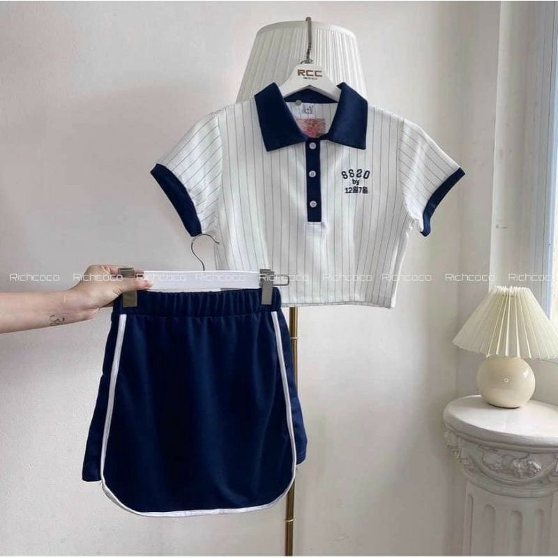 Chân váy ôm viền thể thao tennis