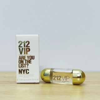 Nước hoa mini Nữ CAROLINA HERRERA 212 Vip 5ml