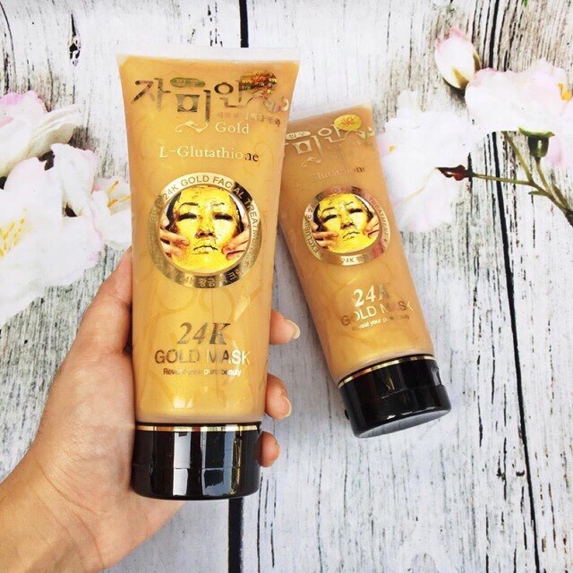Mặt nạ gel lột trắng da dát vàng 24k Hàn Quốc - Gold Mask L-Glutathione