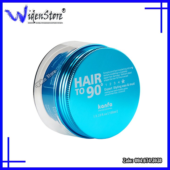 [FREESHIP VÀ TẶNG KÈM LƯỢC] Combo sáp vuốt tóc Kanfa (Hair to 90) hộp xanh dương và gôm xịt tóc Butterfly Shadow 600ml