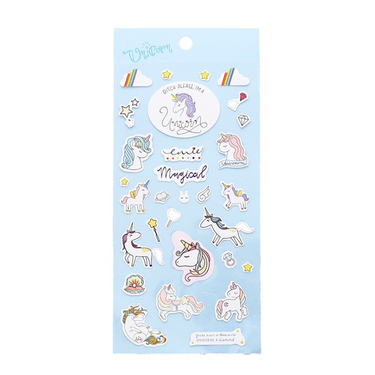 Sticker dán trang trí Unicorn