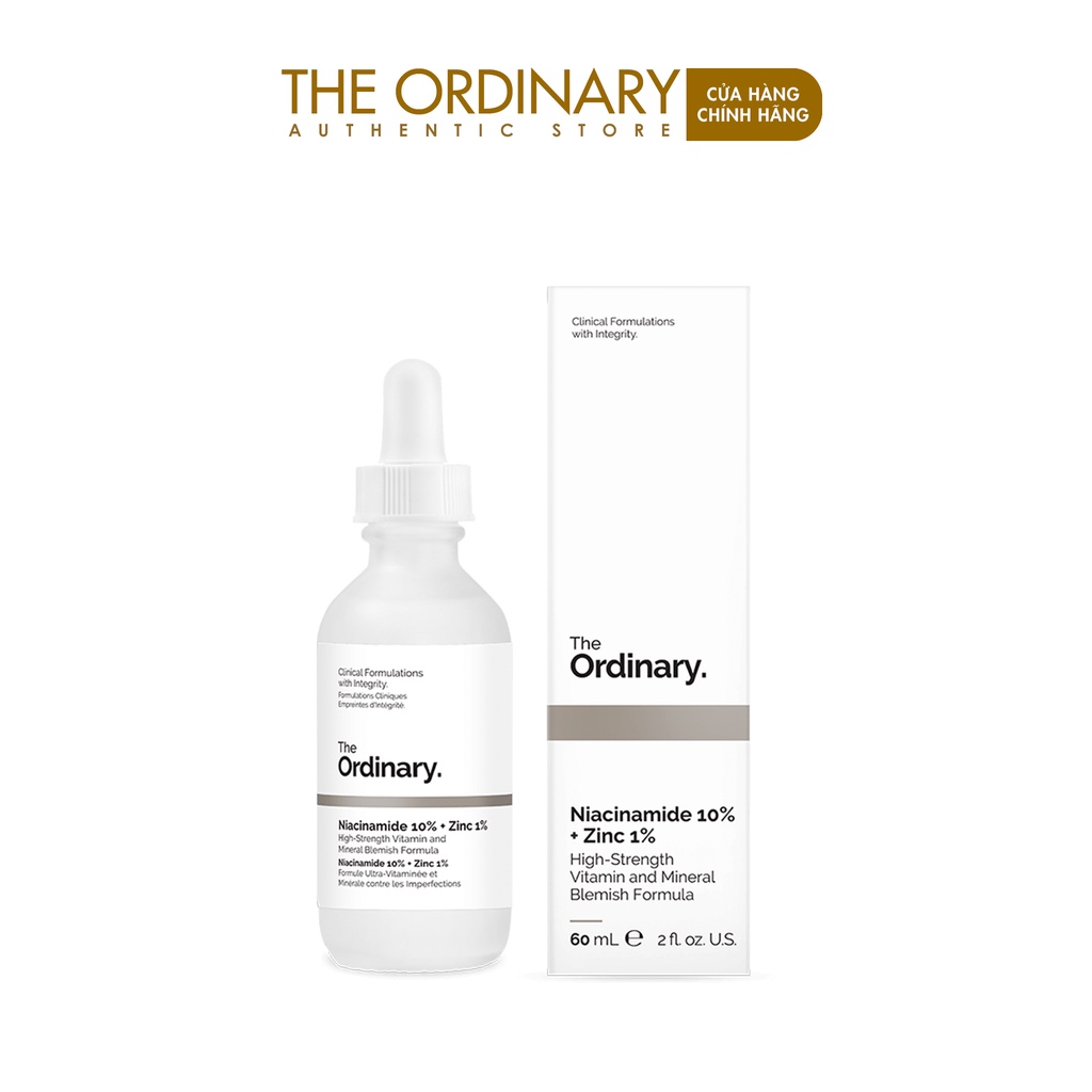 Tinh chất giảm mụn The Ordinary Niacinamide 10% + Zinc 1%