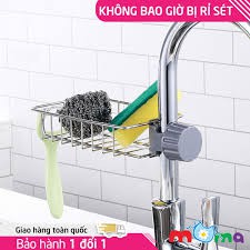 combo 10 kệ inox gắn vòi nước để đồ đa năng