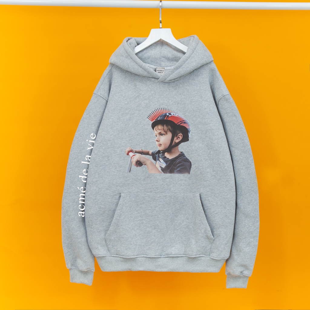 Áo nỉ Hoodie ADLV BÉ ĐẠP XE Hogoto shop , Áo hoodie nam nữ nỉ bông cotton