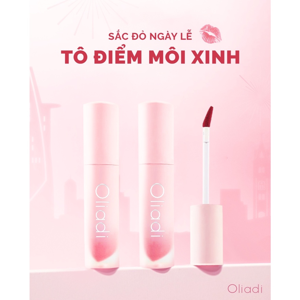 [GIFT] Son Kem Oliadi - Limited Lucky Matte Liquid 5g - Lì Lâu Trôi - Bám Màu 6-8 tiếng