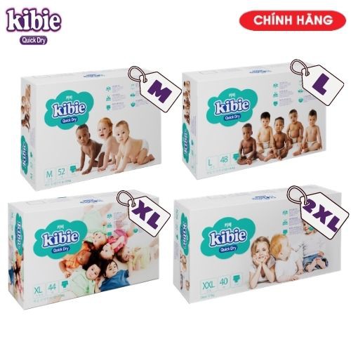 [TRỢ GIÁ MÙA COVID] Bỉm Quần KIBIE- Tã Quần Cao Cấp Hàn Quốc Mềm Nhẹ Khô Thoáng Vượt Trội- M52/L48/XL44/XXL40