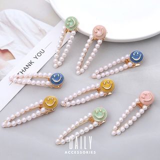 Kẹp tóc mái hình mặt cười Hàn Quốc Daily accessories