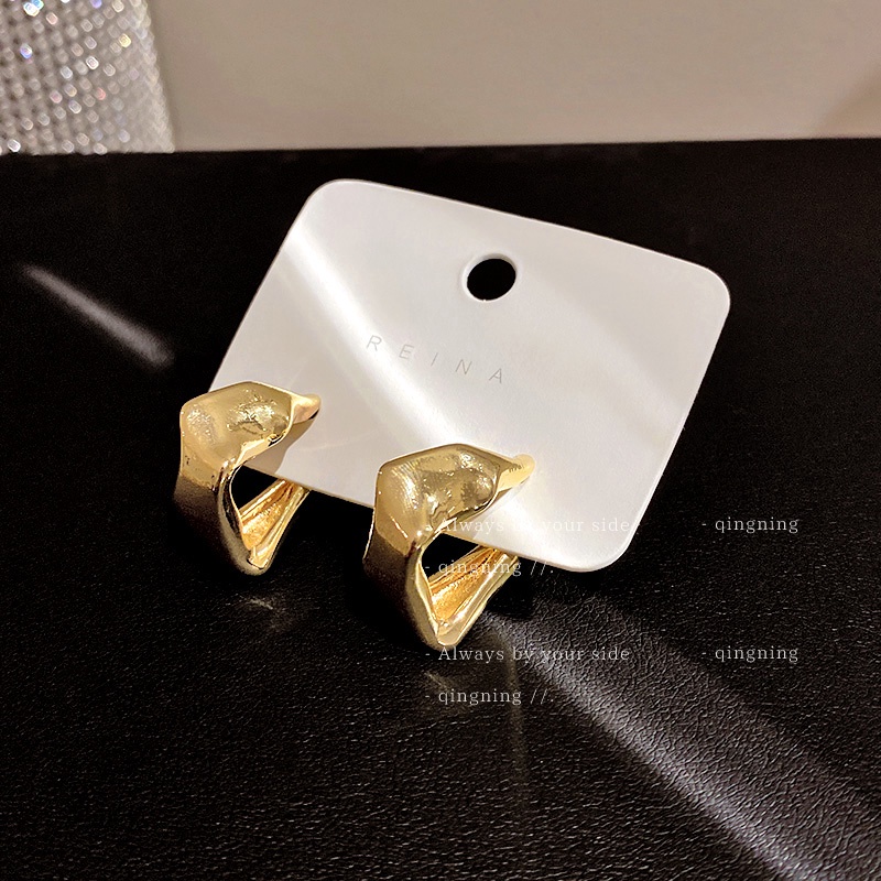 DREJEW Bông Tai Bạc 925 Kiểu Dáng Không Đối Xứng Độc Đáo Thời Trang Hàn Quốc Cho Nữ