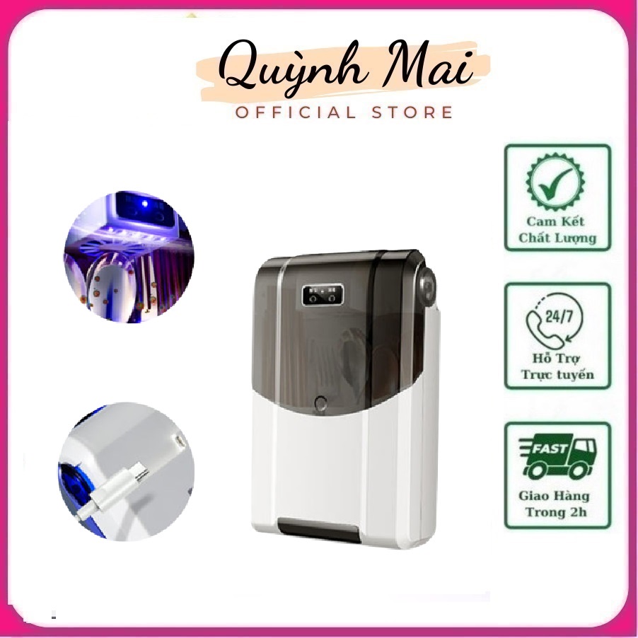 Máy Sấy Khô, Khử Khuẩn Đũa Thìa Diệt Khuẩn Bằng Tia UV