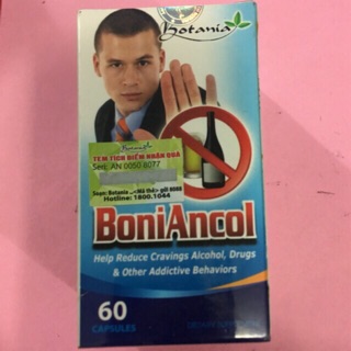 Boniancol - Giải rượu Cai rượu Chính hãng 100% Hộp 60 viên