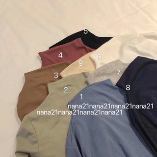 Áo thun trơn cổ 3 phân