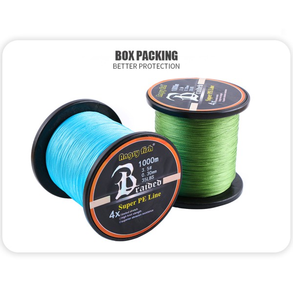 Cuộn dây câu cá siêu bền 1000M / 1093yds 4 màu xanh dương