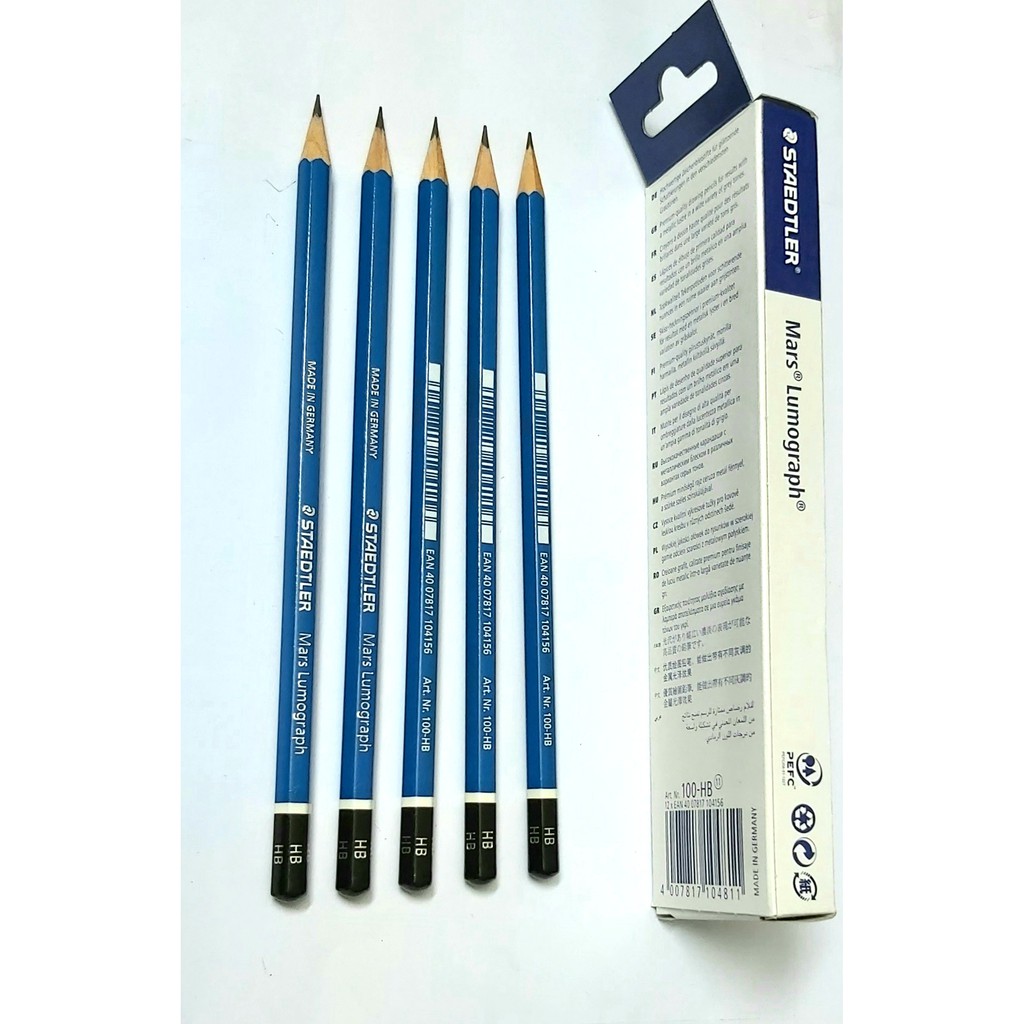 Bút chì gỗ HB STAEDTLER mã 100-HB không tẩy Hàng chính hãng