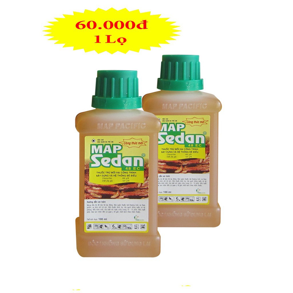 --- Thuốc diệt mối mọt MapSedan 48EC 100ml- Sản phẩm của Mappacific Singapore chất, giá rẻ.