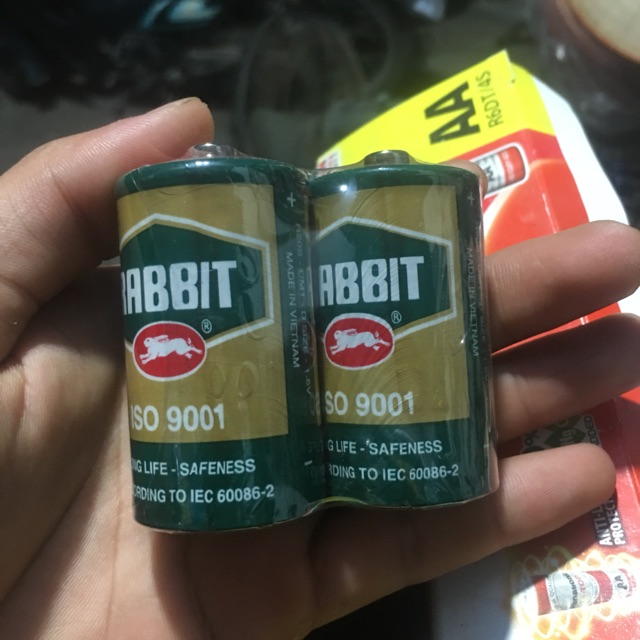 Pin con thỏ to, pin đài FM