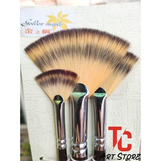 Bộ cọ quạt 3 cây Golden Maple