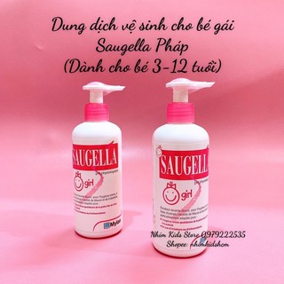 Dung dịch vệ sinh cho bé gái Saugella Pháp 200ml