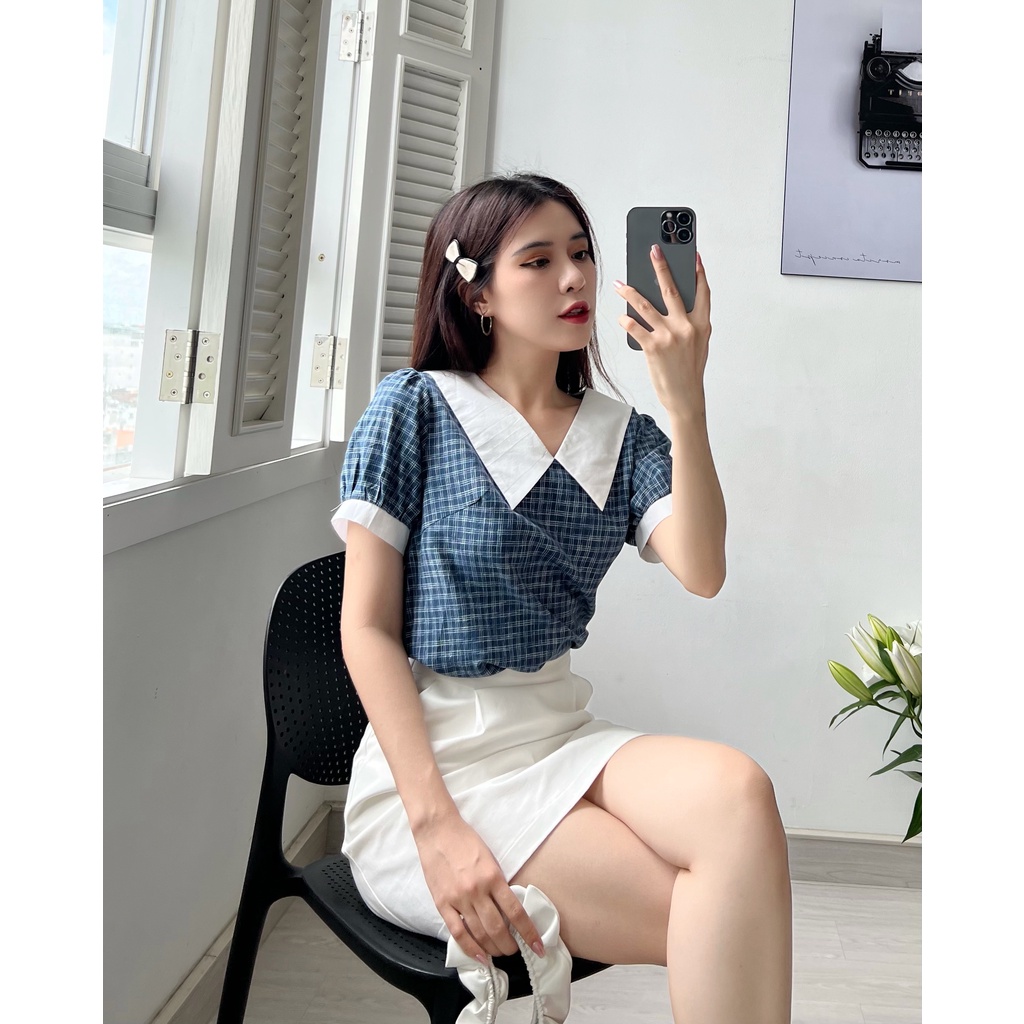MINX - Áo Aster Contrast Collar Blouse