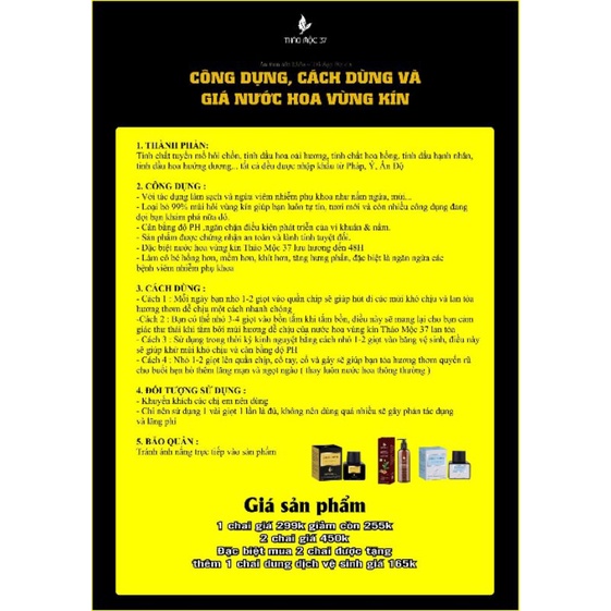 [Free ship] Nước Hoa Vùng Kín Thảo Mộc 37 | BigBuy360 - bigbuy360.vn