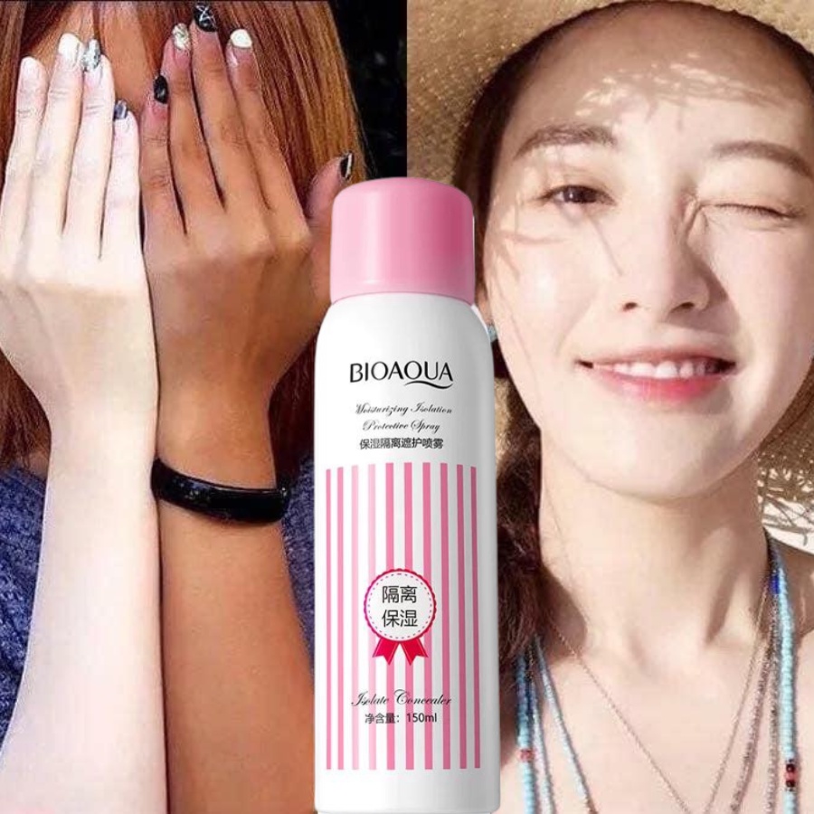 Kem chống nắng dạng xịt Bioaqua, Xịt chống nắng body nâng tone chống nước hiệu quả Zu Cosmetics