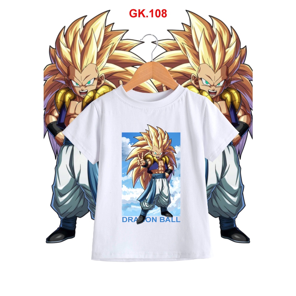 áo thun gia đình songoku dragonball bé trai nhân vật anime dễ thương cotton co giãn dễ chịu mát mẻ