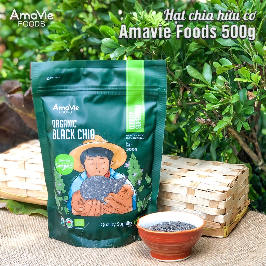 Hạt chia hữu cơ 500gr - AmaVie Foods