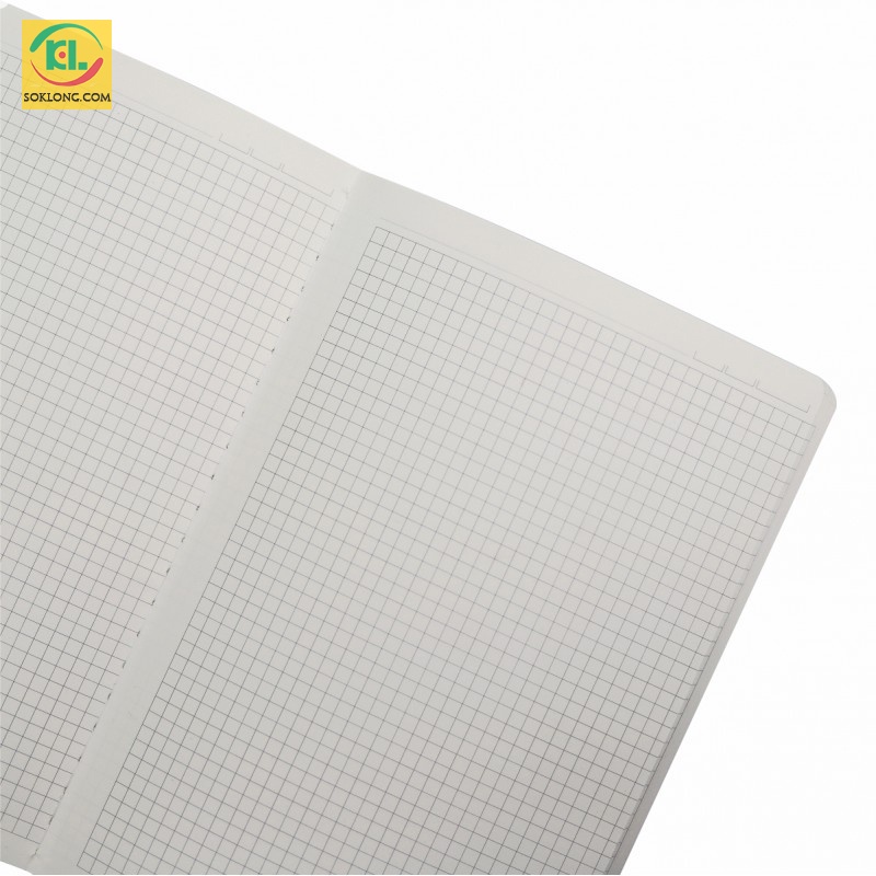 Vở may dán gáy Caro B5 200 trang bìa dày màu pastel, sổ Klong MS 836