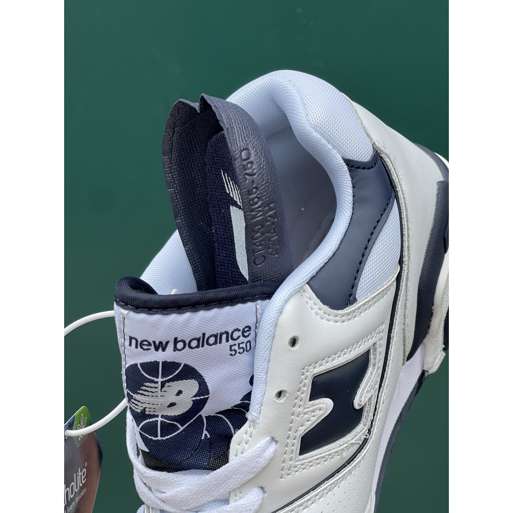 [KELLY SNEAKERS] Giày Thể Thao Sneaker NB 550 Trắng Xanh Navy - Bản Tiêu Chuẩn (Ảnh Thật + Hàng Sẵn)