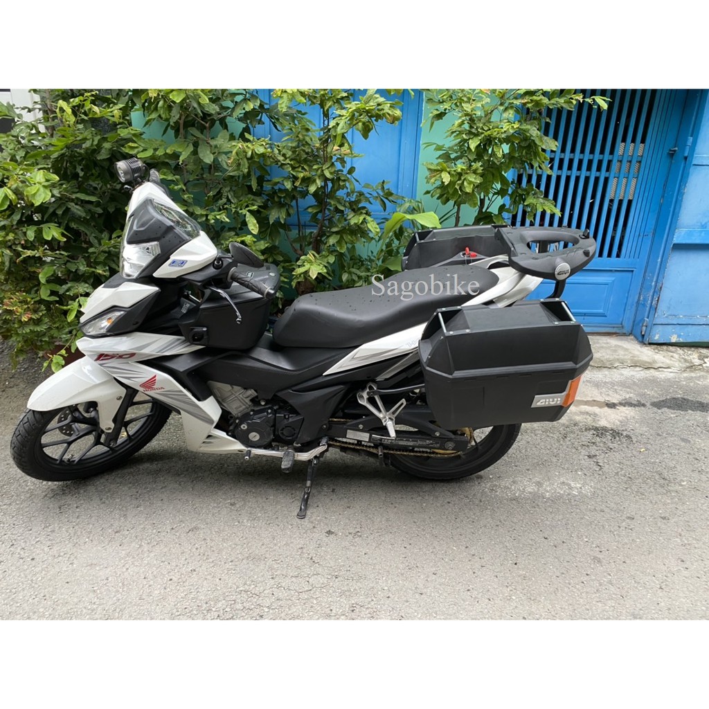 Thùng Givi Winner, thùng hông E23NS_OR, baga hông SBLWinner150/X, baga Givi HRV Winner và thùng giữa Givi G12N Winner