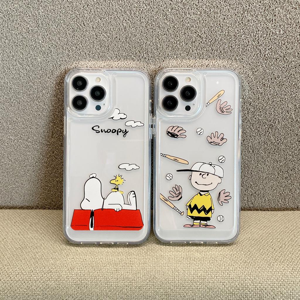 Ốp Điện Thoại Tpu Dẻo In Hình Snoopy Hài Hước Cho iphone 13 Promax 12 11 7 Plus X XR 8 7
