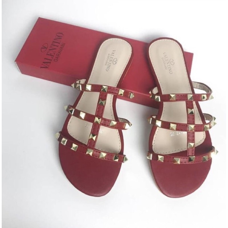 Valentino Giày Sandal Thời Trang Sành Điệu Cao Cấp Garavani