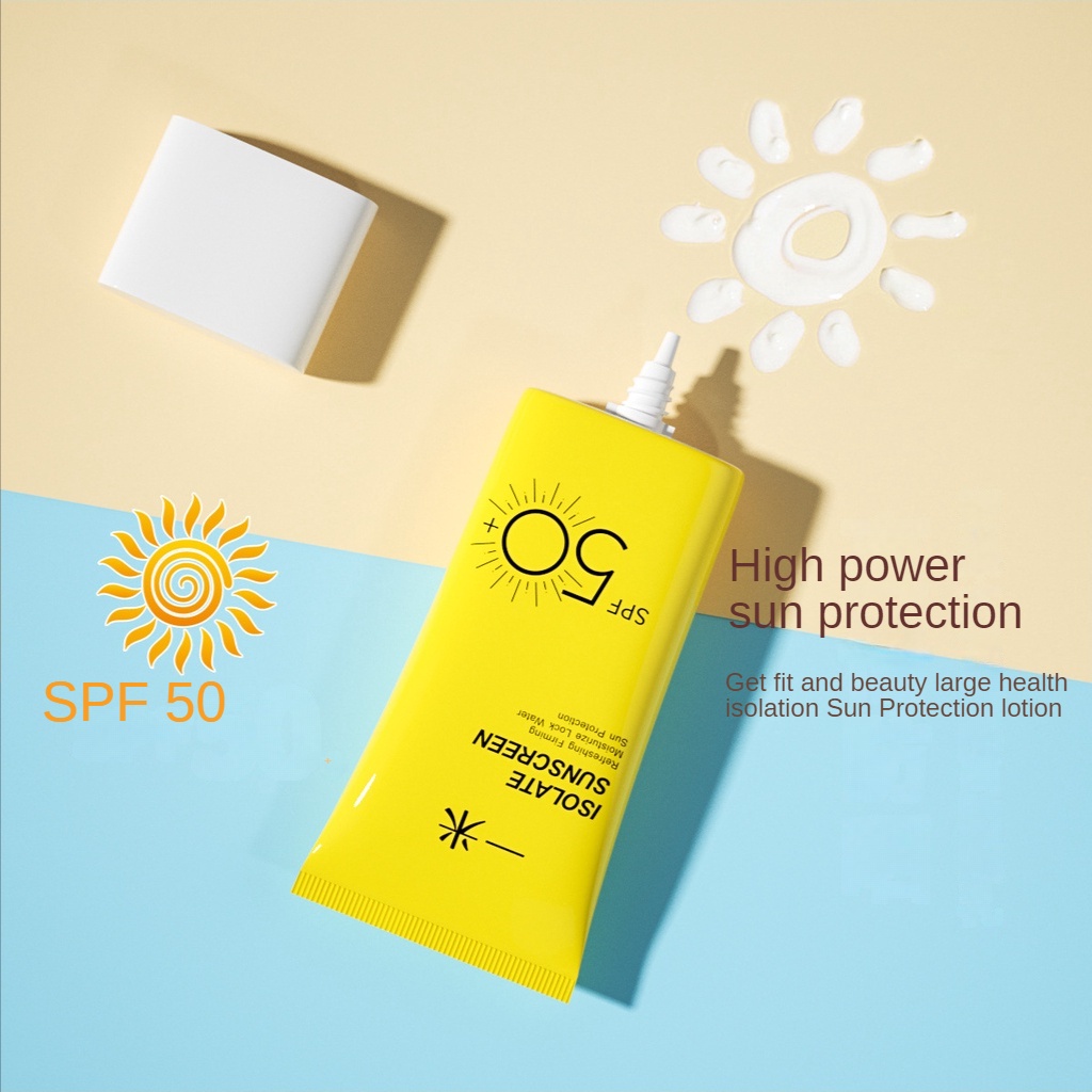 Kem Chống Nắng Spf50 + Chống Tia Cực Tím Trọng Lượng Nhẹ Dễ Tẩy Trang Không Nhờn