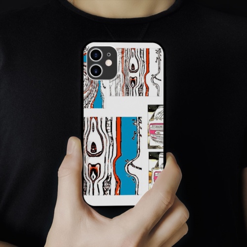 Ốp lưng iphone SAMSUNG hình strange pattern collage art op art chống sốc dễ thương  cho các dòng iPhone PAP20210743
